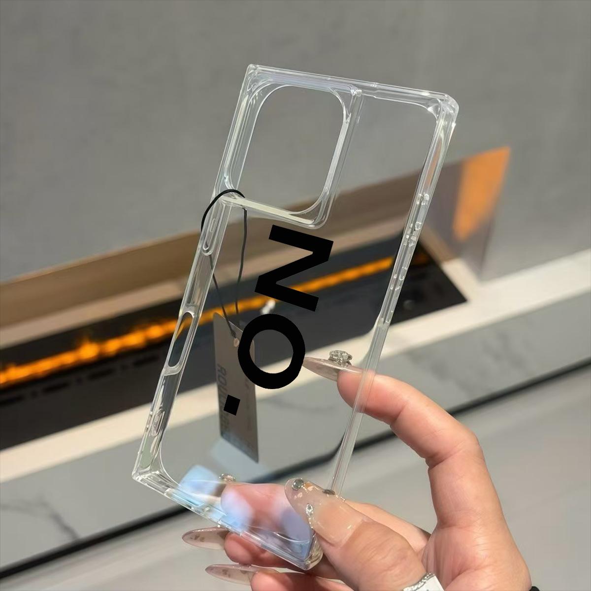 

Transparent Square Back Tube Case Casing Protection For iPhone 16 ProMax 11 12 13 15 Plus 14 Pro Max Anti-Oxygen,NO Pattern iphone 11 ProMax