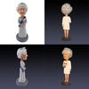 Figurine d'Action Résine Naturelle Jubilé de Platine de la Reine Emballage Carton Peint à la Main Décoration de Bureau