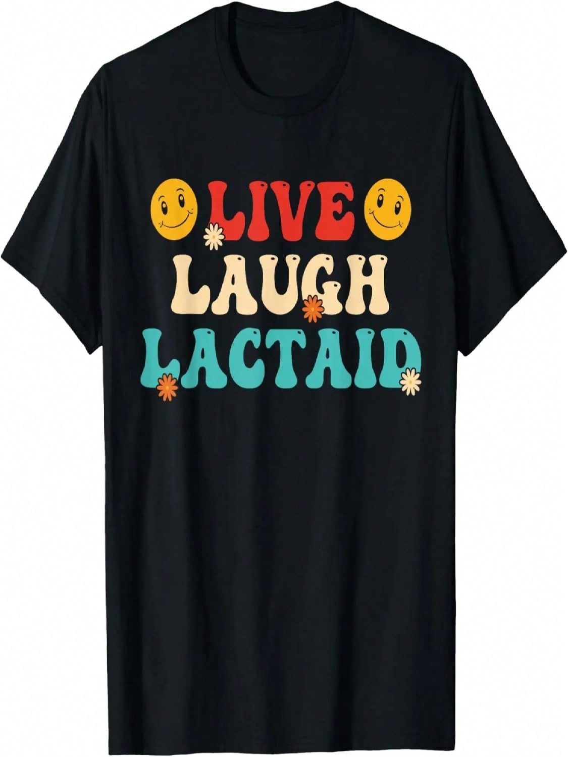 Футболка Live Laugh Lactaid S разноцветный