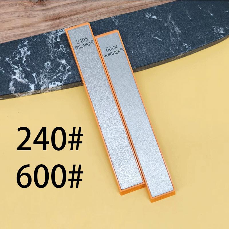 RSCHEF New Orange Base Diamond Whetstone for Knife Sharpener Sharpening Stone Diamond Whetstone Honing Stones Oil Stone SET