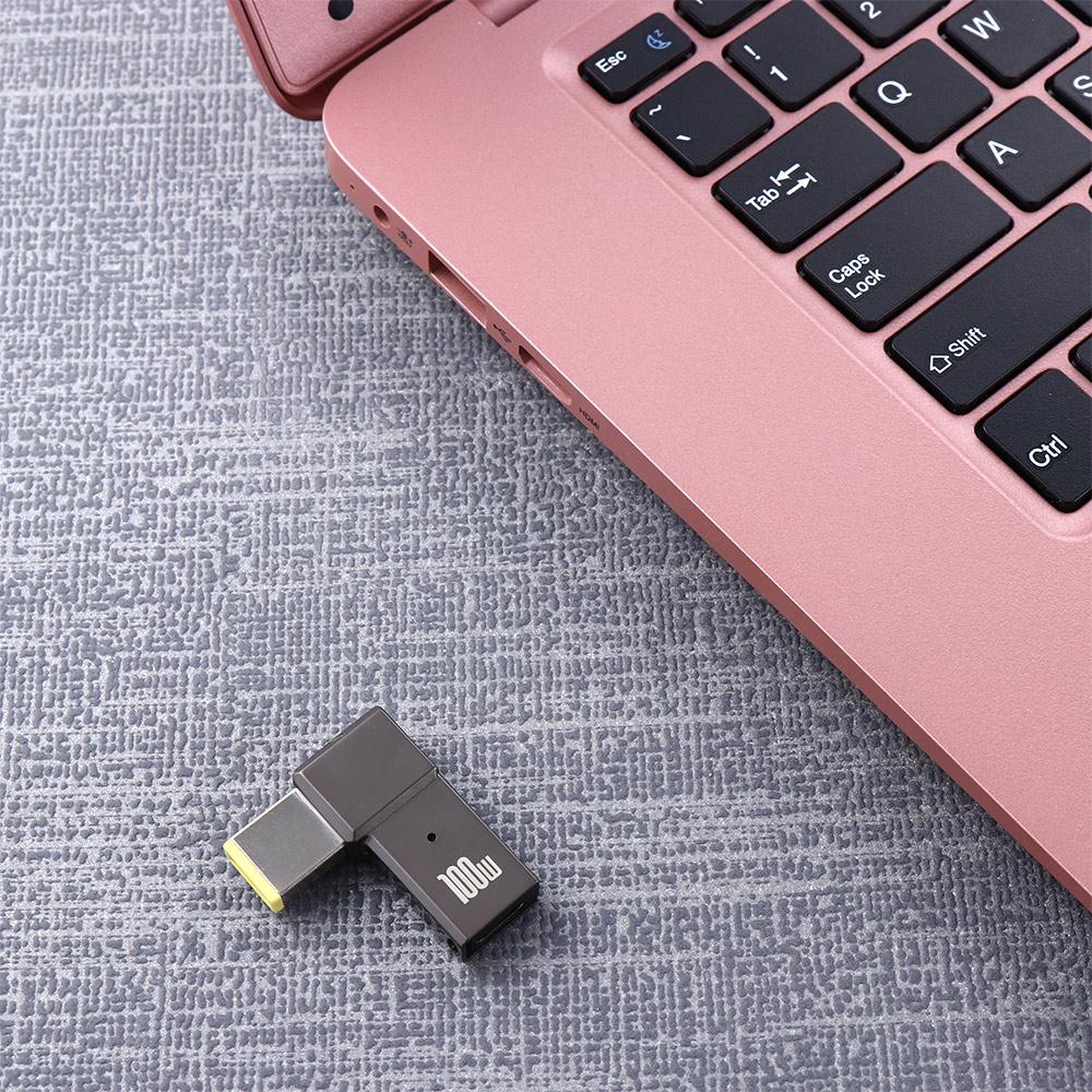 100W USB PD Adapter Laptop DC Power Adapter Type C Female to Square PD Plug USB C to PD Converter