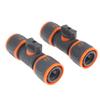 1PC Universal Garden Hose Adapter Double-End Quick Connect with Shutoff Valve Rust Resistant Fitting for Garden Watering Car Cleaning