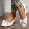 Women's Casual Single Shoes In , New Versatile and Comfortable, One Footed Bean Shoes, Bow Mary Jane Shoes