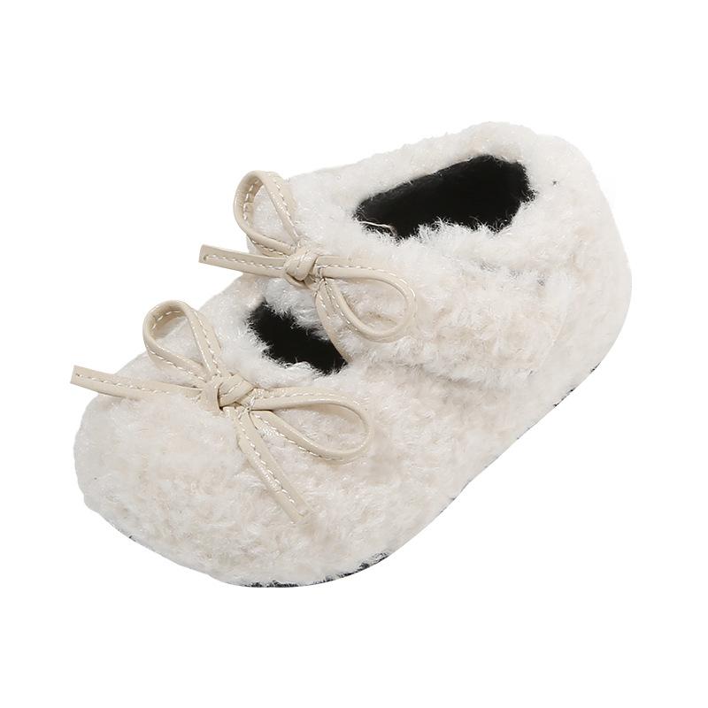 Baby girl toddler shoes warm plush Doudou shoes 1 1 2 years old 3 baby children plush shoes plush girls shoes winter 0