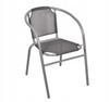 Graphite Garden Chair for the Terrace with Backrest