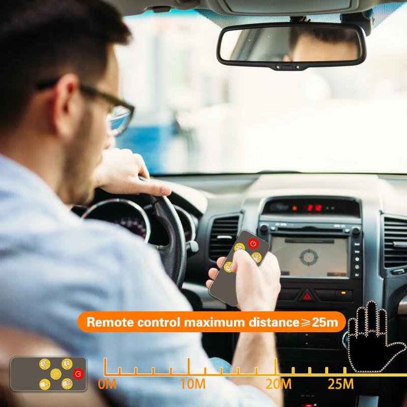 176LEDs Hand Gesture Light with Remote Control Road Rage Signs Gesture Light LED Car Parking Warning Taillights Emergency Lamp