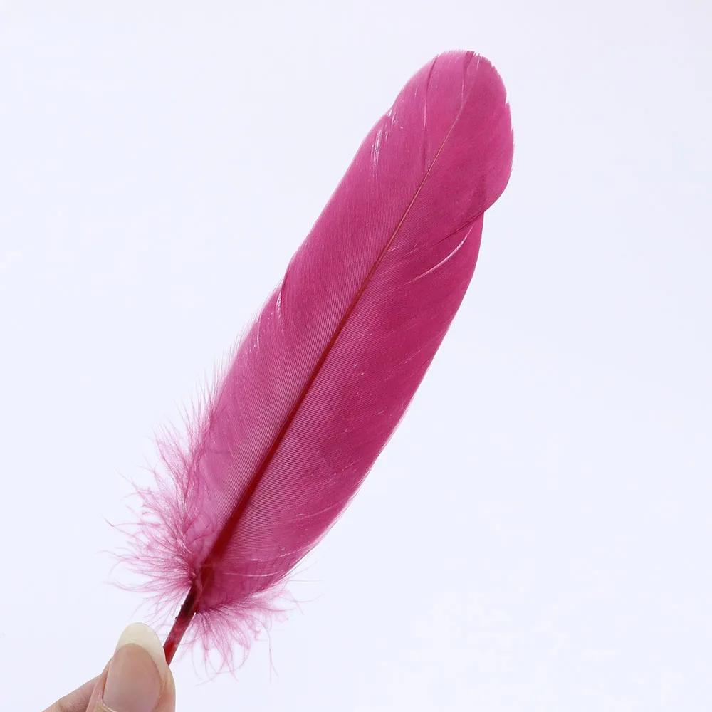 Premium White Swan Goose Feathers 15-20cm 50PCS/Lot 28 Colors for Jewelry Making Wedding Decor Crafts DIY Feather Accessories