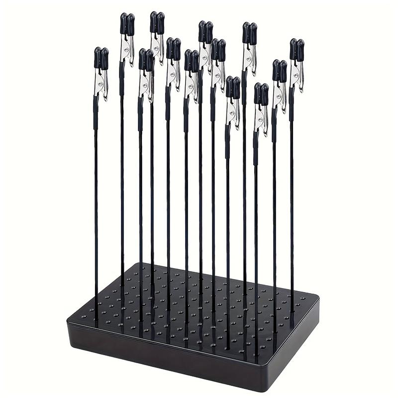Model Painting Stand Base Holder With 10 Magnetic Alligator Clips Sticks Set Flexible Modeling Tools For Airbrush Model Crafting