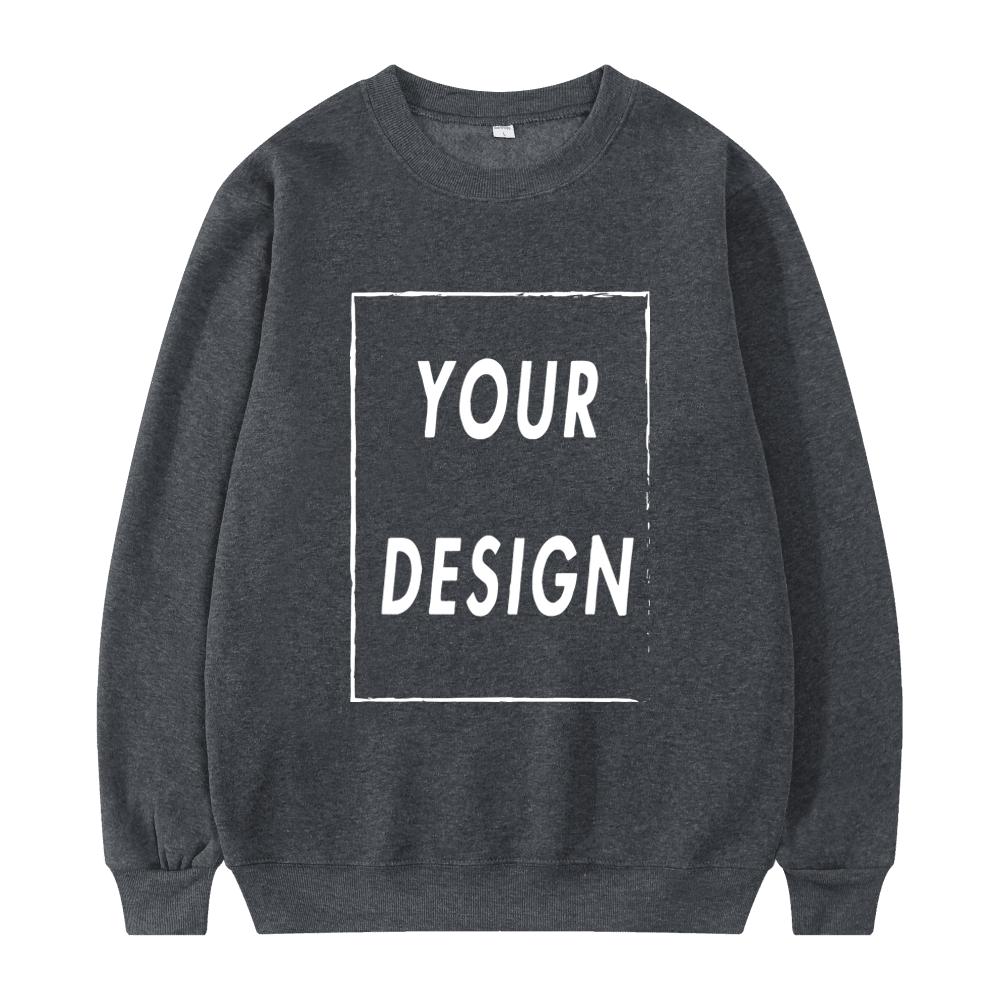 2025 New Unisex Hatless Sweatshirt Customize Your Logo Crew Neck Sweater Fashion Men's Women's Casual Sweater