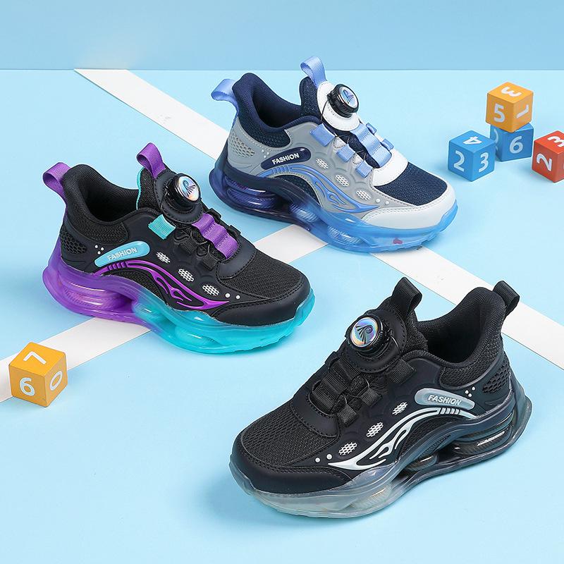 Boys shoes 2025 fashion sports shoes spring new mesh breathable primary school running shoes children's basketball shoes