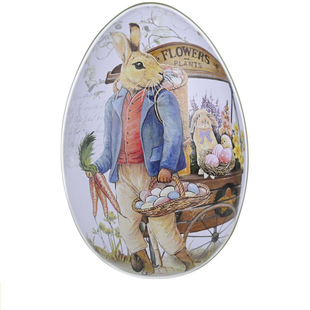 6 Easter Eggs Wedding Candy Jars Metal Tin Can Jewelry Accessories Box Gift