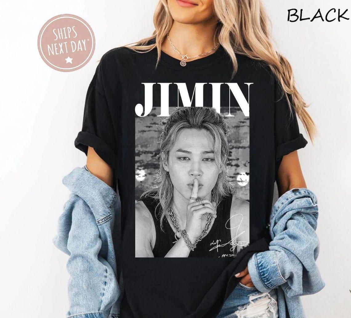 Jimin K-Pop Koreanisches Idol Fan Art Welttournee Grafik T-Shirt XXXL black