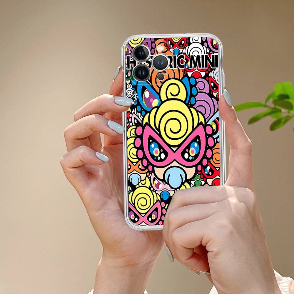 H-Hysteric Cute M-Mini For IPhone 17 16 15 14 13 12 11 Pro Max Plus Transparent Soft TPU Phone Cover