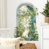 3D Fensterpflanzen Katze Wohnzimmer Schlafzimmer Dekoration Aufkleber