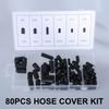 Multiple Size Rubber Cable Grommet Kit, 80Pcs for Protecting Wire Wiring Solution And Connectors Good Toughness