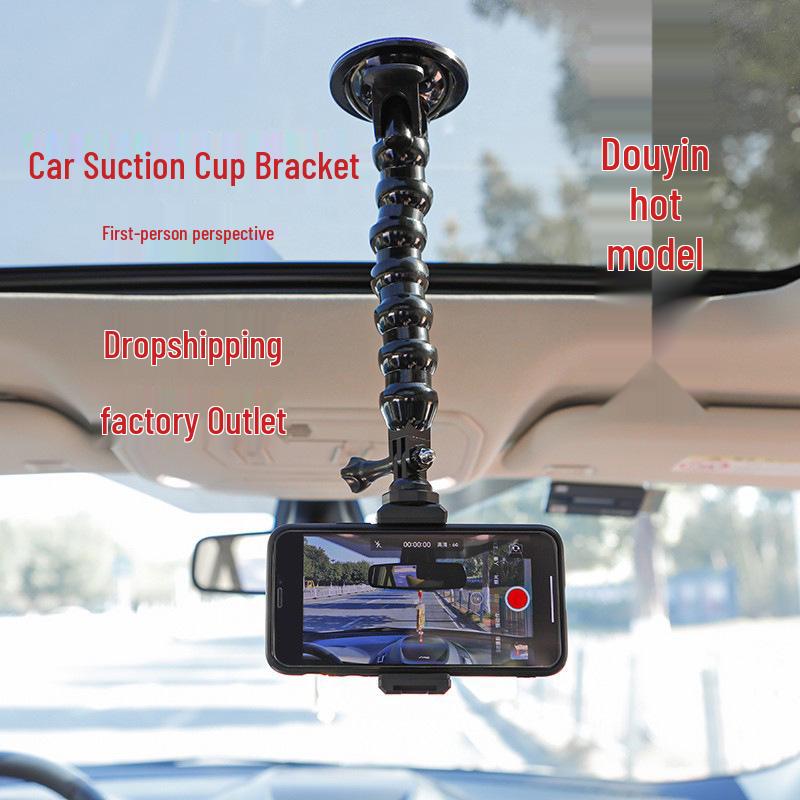 Universal Gooseneck Suction Cup Car Mount for Phones & Cameras