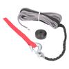 Winch Rope Kit with Spring Clevis Sling Hook Rubber Stopper 4400lbs Loading Wear Resistant Universal