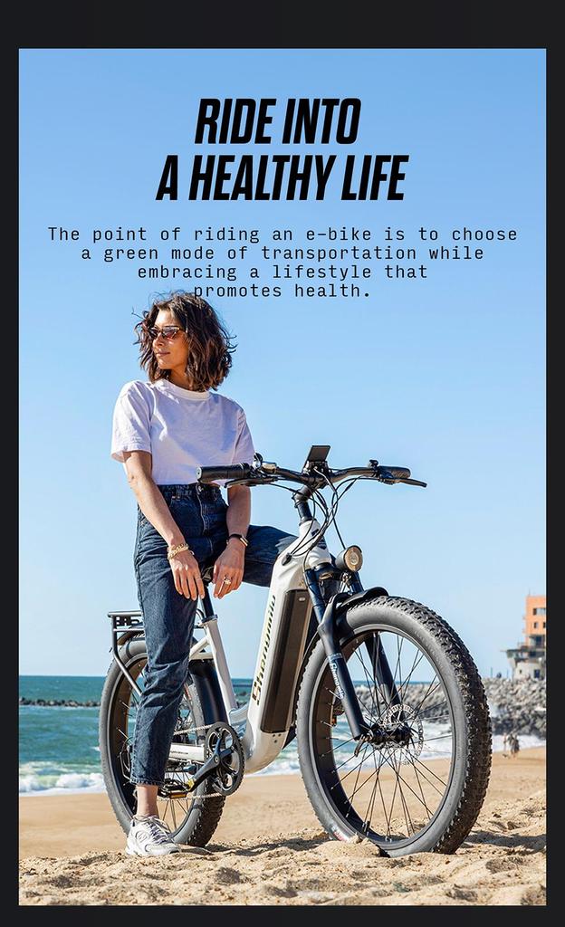 Shengmilo MX06 500W E-Bike - 90km Range, 48V Samsung Battery, 42km/h Speed, All-Terrain for Men & Women