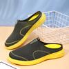 Big Size 48 Men Slippers Mesh Sandals Breathable Super Light Sneakers Outdoor Half Slippers Slip-on Men Beach Sandals Flat Shoes