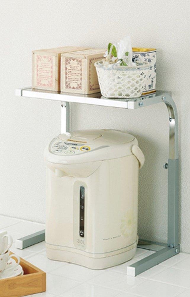 Shimomura Kihan Tabletop Support Rack, Silver, 34 x 21.5 x 36-51.5 cm, 29891