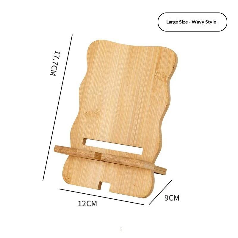 Wooden Desktop Phone Holder Desktop Lazy Mobile Phone Stand Tablet Stand Universal Multi-Functional Wooden Stand