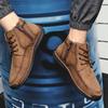 New men's leather casual shoes  flats hot selling loafers fashion men's shoes comfortable driving shoes large size 38-48