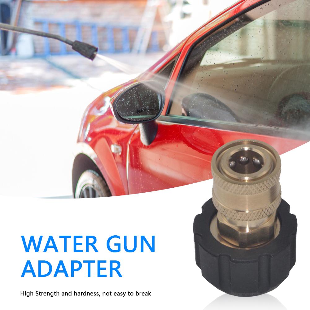 Car Wash Lance Connector 1/4 3/8 Inch QD Male To M22 14mm 15mm Female Connector Adapter for Pressure Washer Automobile