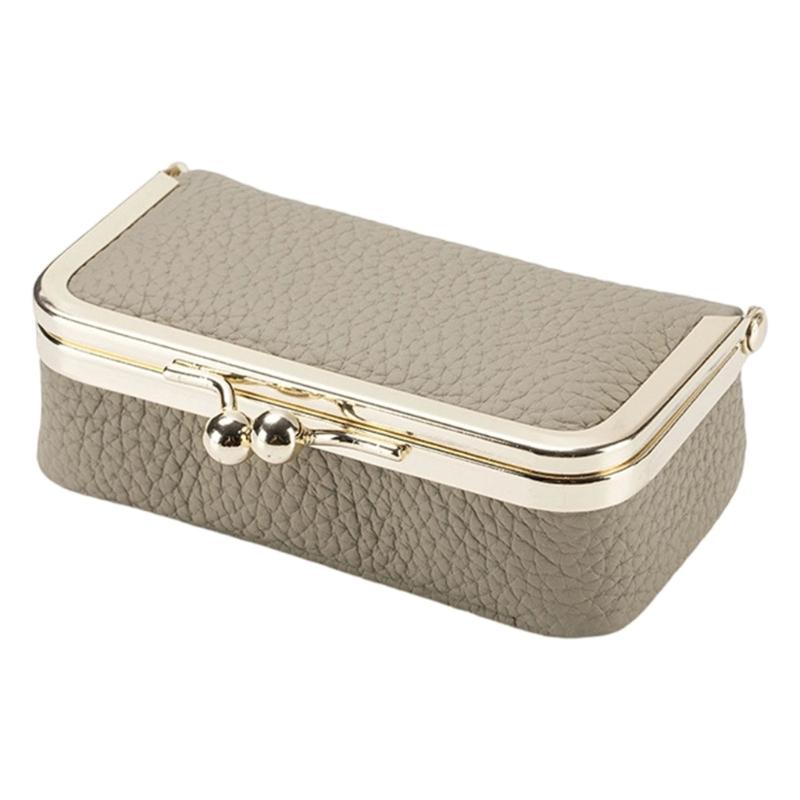 Miniature Leather Jewelry Pouch Travel Organiser For Rings Earrings Necklaces And Lipsticks With Inner Pocket