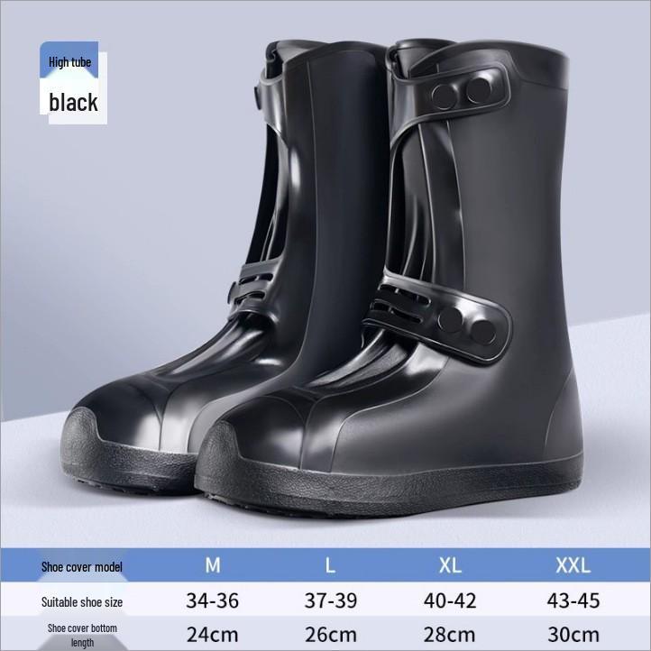 Durable Non-slip Silicone Rain Shoe Covers for Adults and Students