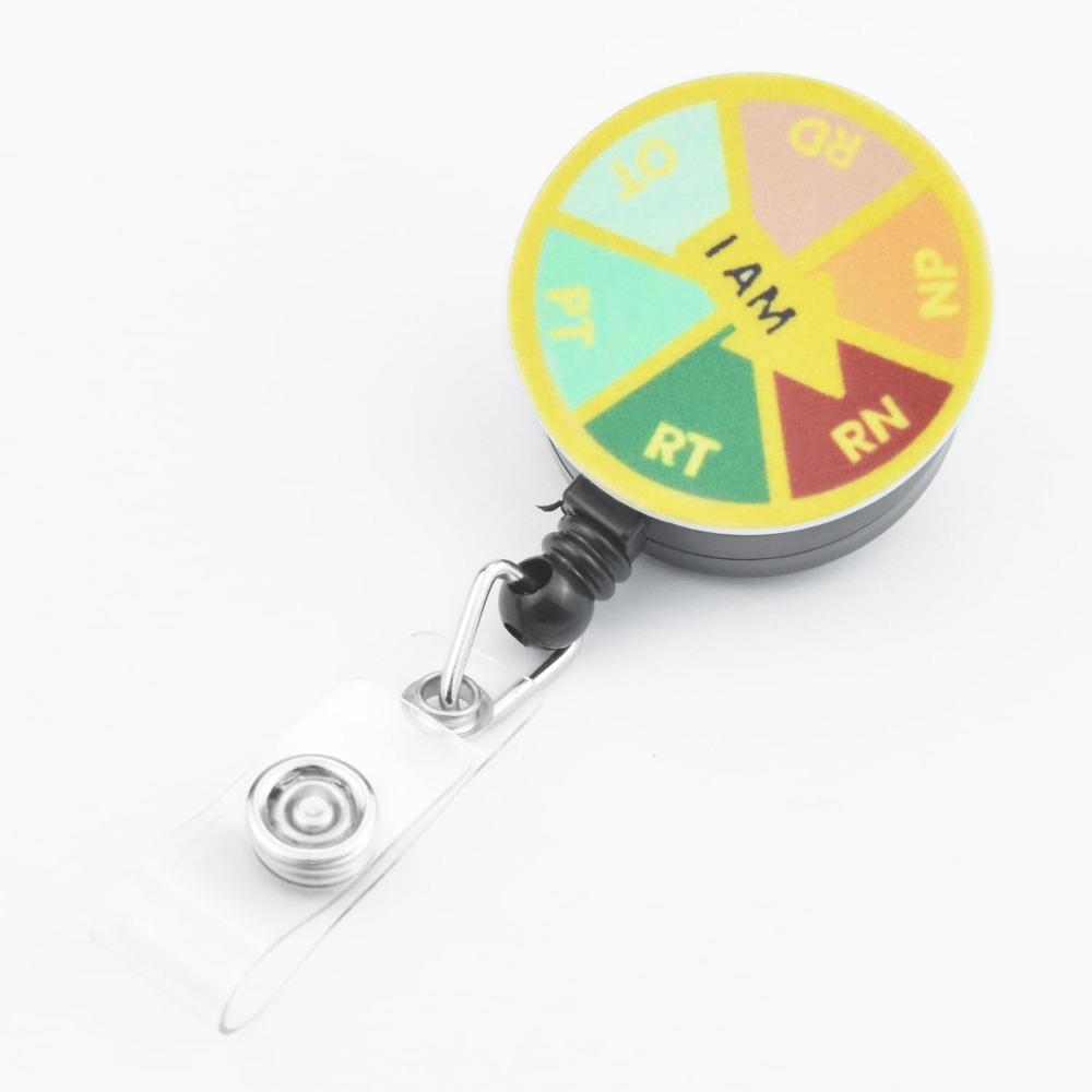 

Координатный держатель для бейджа Катушка для бейджа из АБС-пластика Прочный держатель для удостоверения личности Офис
