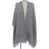 Excellent GUCCI Stall GG pattern with fringe gray wool Women Used