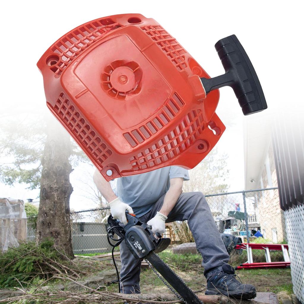 Recoil Starter Assembly Compatibles for Chainsaw Models 435 435E 440 440E Durable and Easy To Install Pull Start Replace