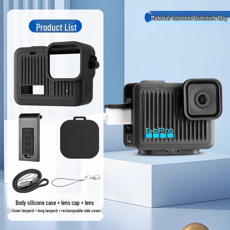 GoPro Hero Protective Silicone Case with Lens Cap and Battery Cover