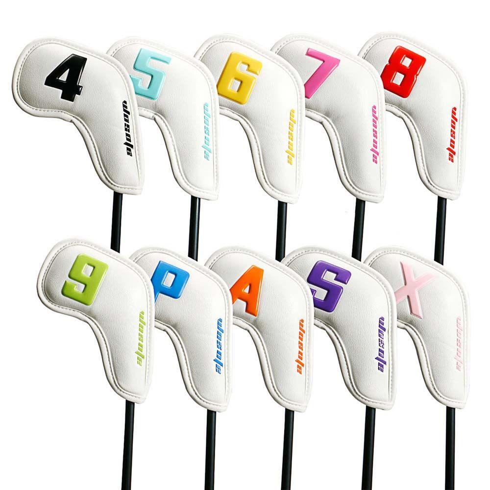 

Protective Cover Magic Tape Golf Headcovers Golf Head Cover Golf Club Cover Golf Iron Headcover білий