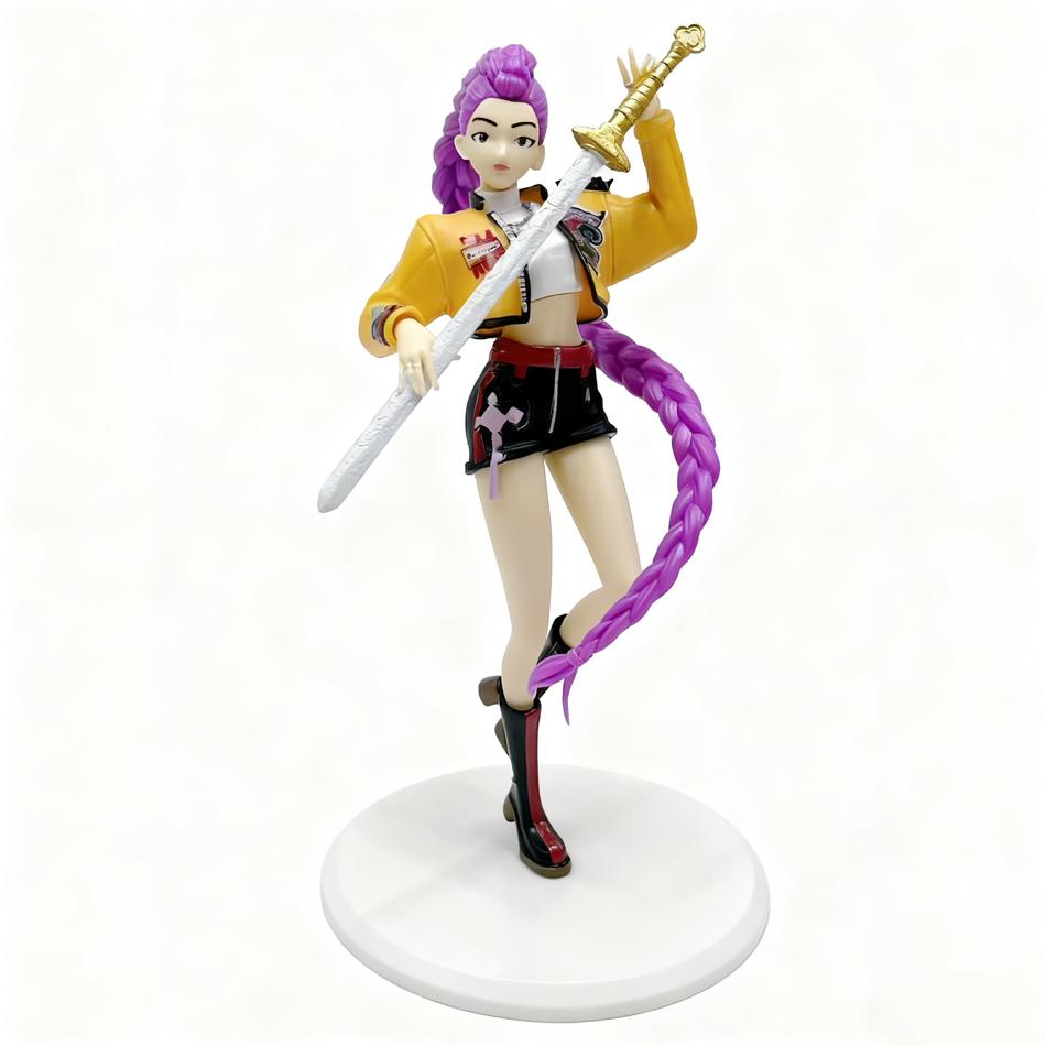 20cm Real-life version Kpop Demon Hunters Action Figure Toy Derpys Tiger Rumi Mira Zoey Sussy Figurine Doll For Fans Gift