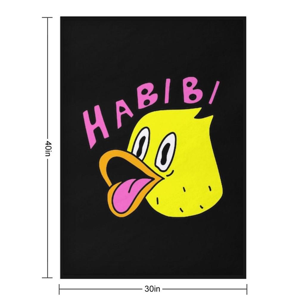 Quackity Merch Quackity Habibi Duck Gifts For Fans, For Men and Women, Gift Valentine's Day Throw Blanket blankets ands Blankets