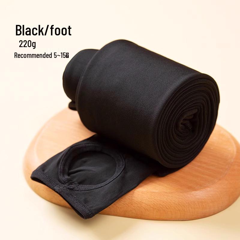 Women's Velvet Thick Base Layer Pants: Perfect for Spring & Autumn, Petite & Plus Sizes, Slimming, Foot-Covering, Wear Outside, Cotton, and Versatile.