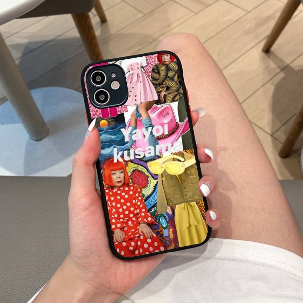 Popular Artist K-KusamaS Pumpkin Art Phone Case For IPhone 14 11 12 13 Mini Pro Max 8 7 Plus X XR XS MAX Translucent