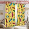 2D flat Photography Backdrop Popular Party Backdrop Crayon Doodles on Yellow 100% Polyester Anniversary Perfect for Wall and
