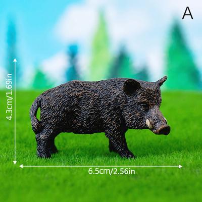1 buc simulare mini animale sălbatice drăguțe cal vacă oaie păpușă colecție pentru copii jucărie cadou simulare animale model