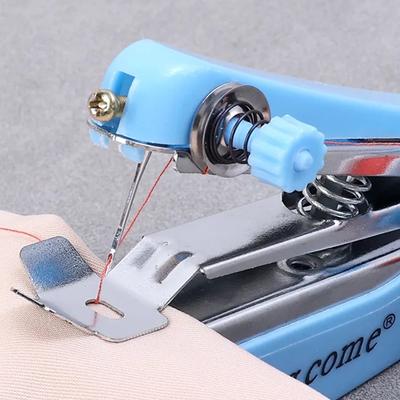 Mini Manual Sewing Machine Quick Handy Stitch for Fabric Clothing Portable Handheld Cordless Stitching Machine DIY Sewing Tools