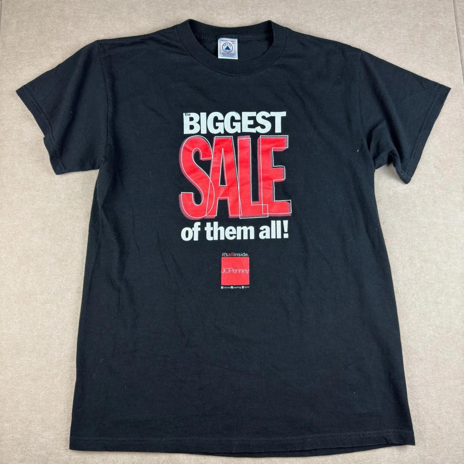

Delta Pro Weight T Shirt Mens M Black Graphic JCPenney Promo Sale Tee M