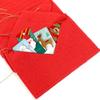 Wholesale Christmas Letter Candy Bag Decoration Santa Claus Felt Envelope Embroidery for Home Tree Ornament Kids Holiday Gifts