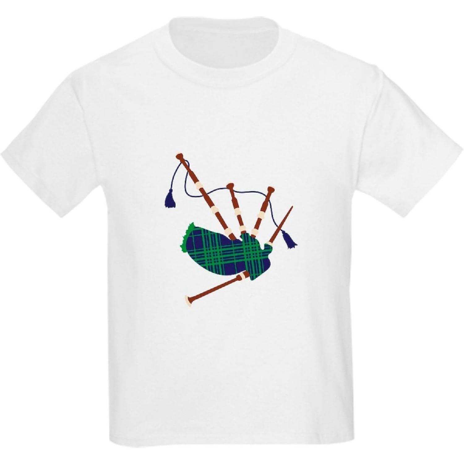 CafePress Scottish Bagpipes T Shirt Youth Kids Cotton T-Shirt S
