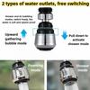360° Rotating Pressurized Faucet Head Water Saver Faucet Extender  Taps Applications