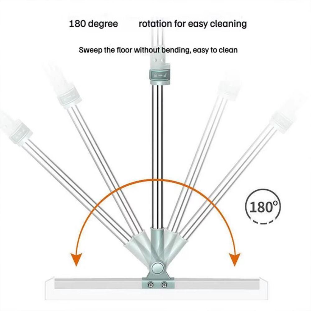 Silikon Bodenabzieher Einziehbarer Bodenwischer Besen für Saubere Wasserflecken Haare Essentiell