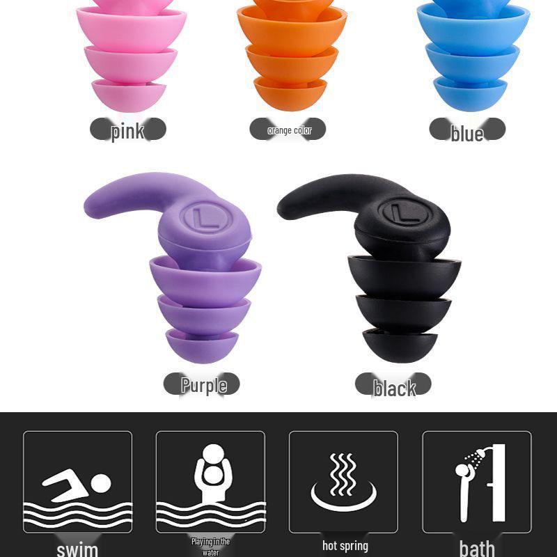 

Sleep Soundly Earplugs: Waterproof, Noise-Canceling for Sleep, Study, Dorms, and Swimming. Perfect for Side Sleepers. Black