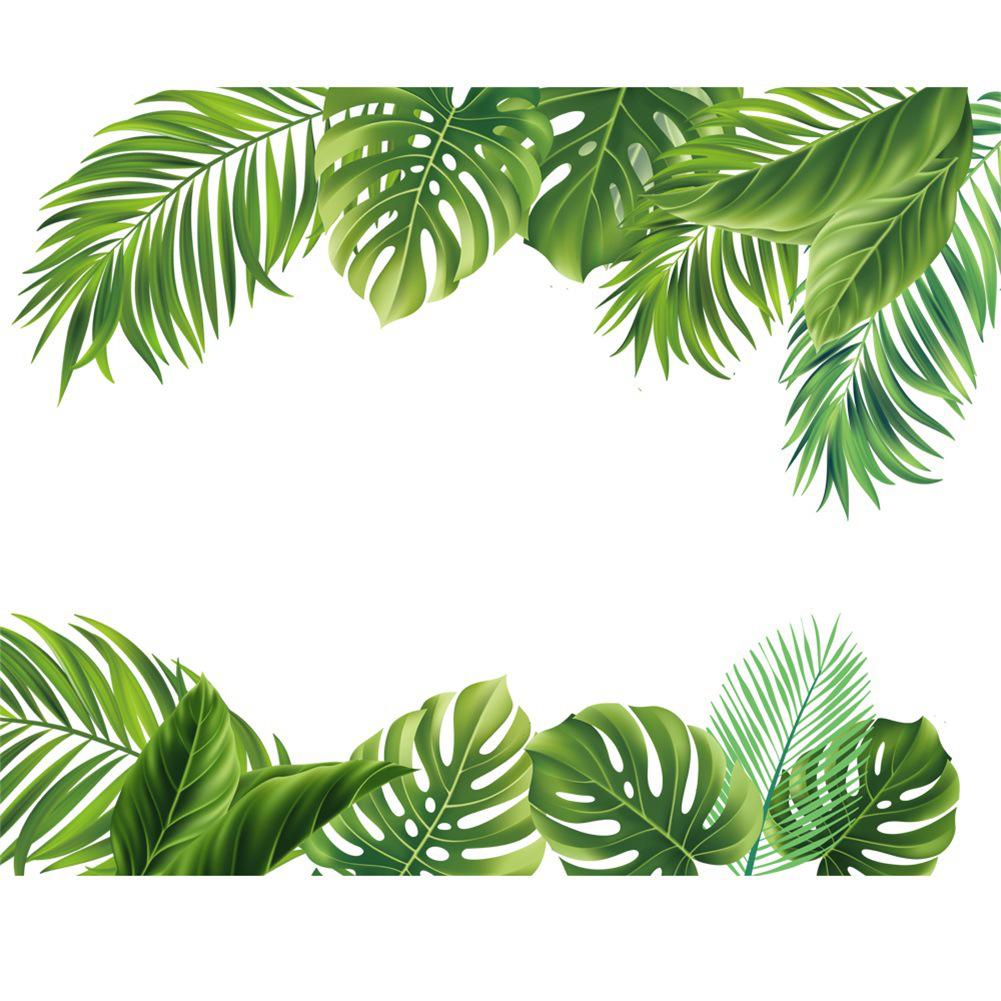 2 stk Monstera Leaves Veggklistremerker Vanntette, avtagbare dekorative dekaler for stuedekor