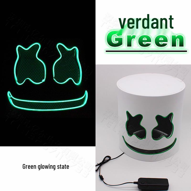 Светодиодная маска Marshmello - Головной убор для DJ-фестиваля и Хэллоуин-вечеринки