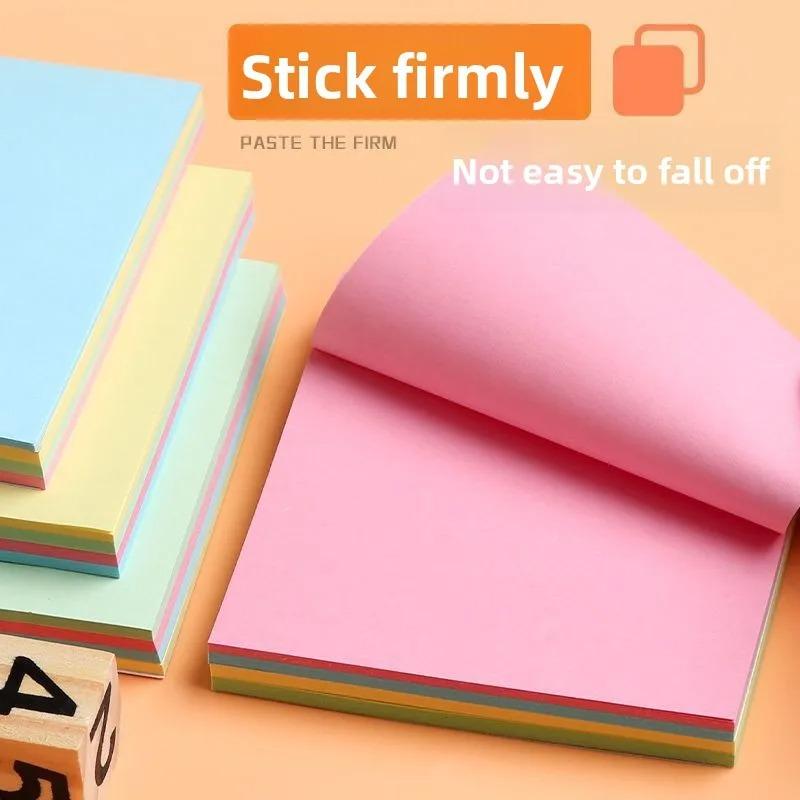 Cute Korean Style Sticky Notes, 100 Sheets Creative Fun Shapes Memo Pads, Reusable Adhesive Notes for Students School Office